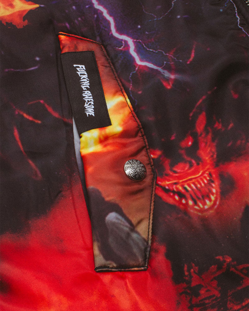 Fucking Awesome Reversible Bomber Jacket Black