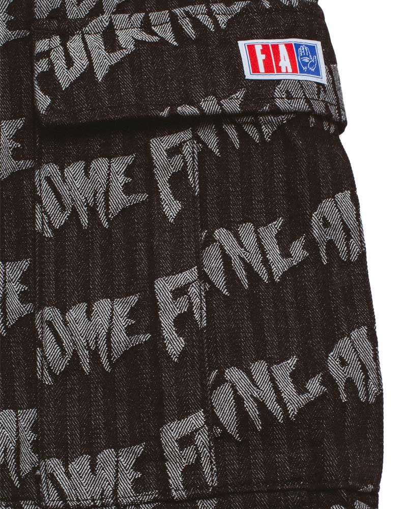 Fucking Awesome Ripstop Cargo Pant AOP Logo Black
