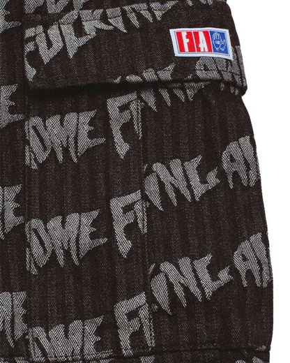 Fucking Awesome Ripstop Cargo Pant AOP Logo Black
