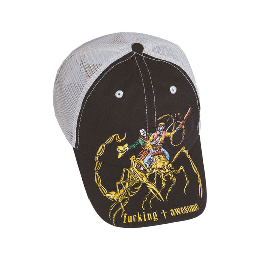 Fucking Awesome Scorpion Mesh Trucker Hat Black