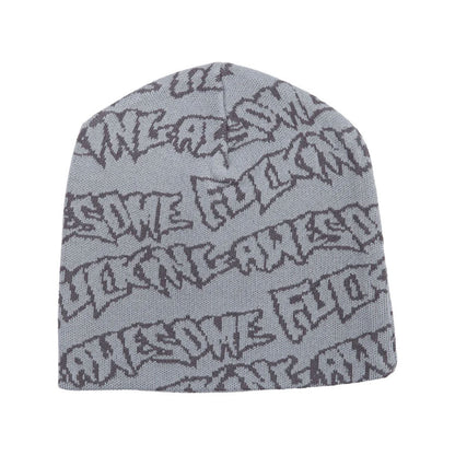Fucking Awesome Stamp Repeat Skully Cream/Grey