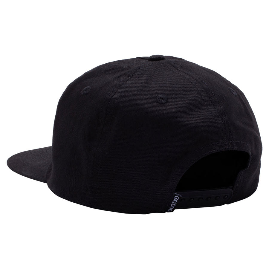 GX1000 Bomb Hills Hat 5 Panel Polo Snapback Black