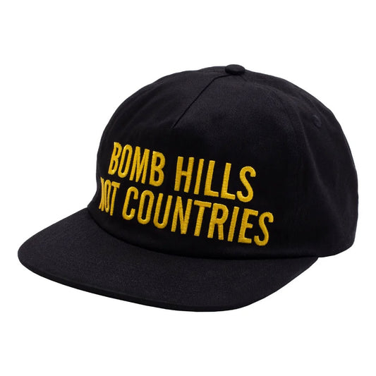 GX1000 Bomb Hills Hat 5 Panel Polo Snapback Black