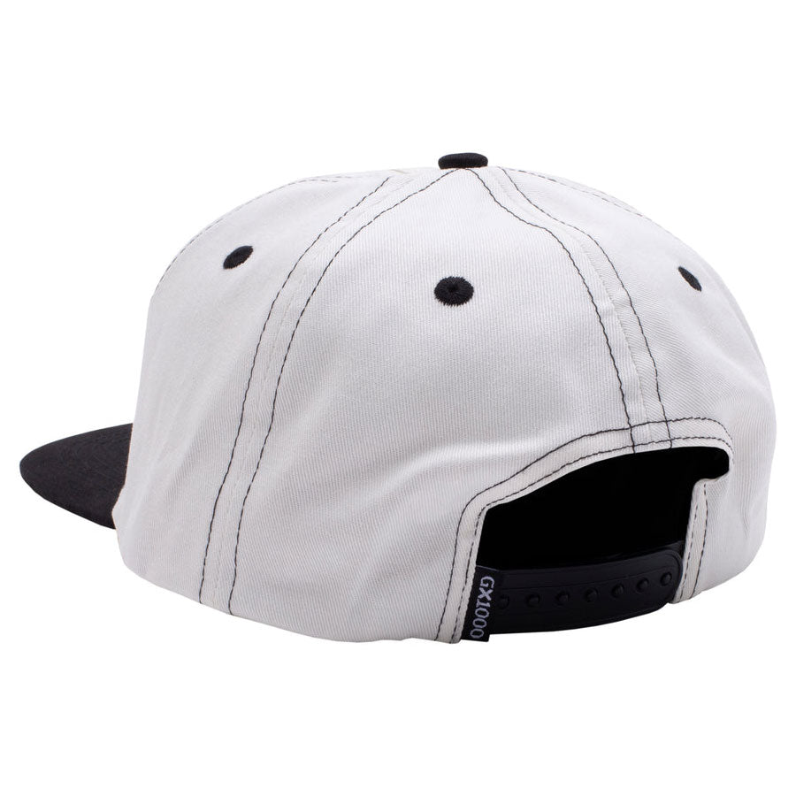 GX1000 Bomb Hills Hat 5 Panel Polo Snapback White