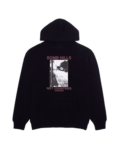 GX1000 Bomb Hills Not Countries Hoodie Black/Burgundy