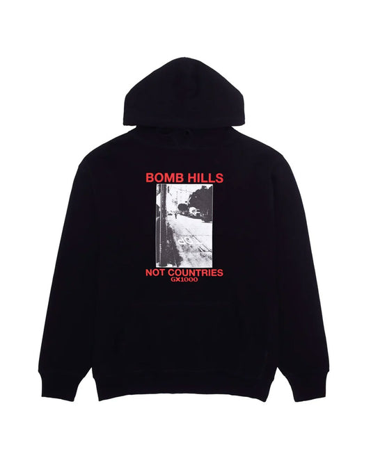 GX1000 Bomb Hills Not Countries Hoodie Black/Red