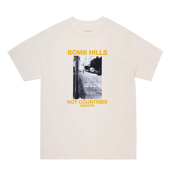 GX1000 Bomb Hills Not Countries T-Shirt Off White/Yellow