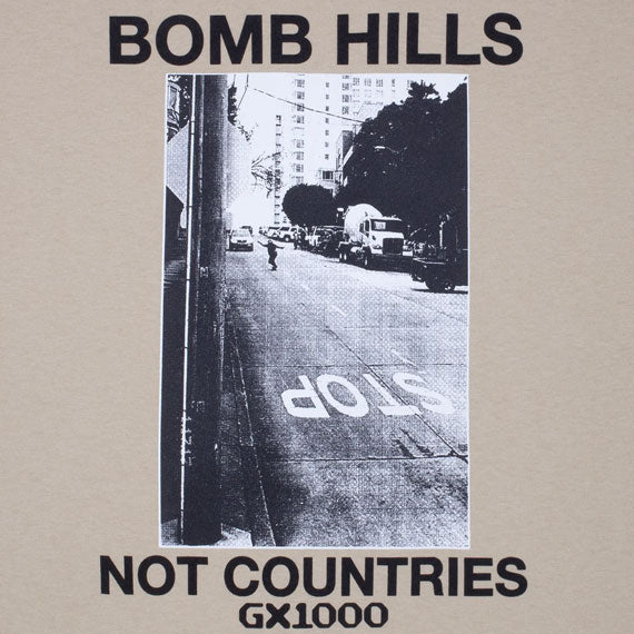GX1000 Bomb Hills Not Countries T-Shirt Sand/Black
