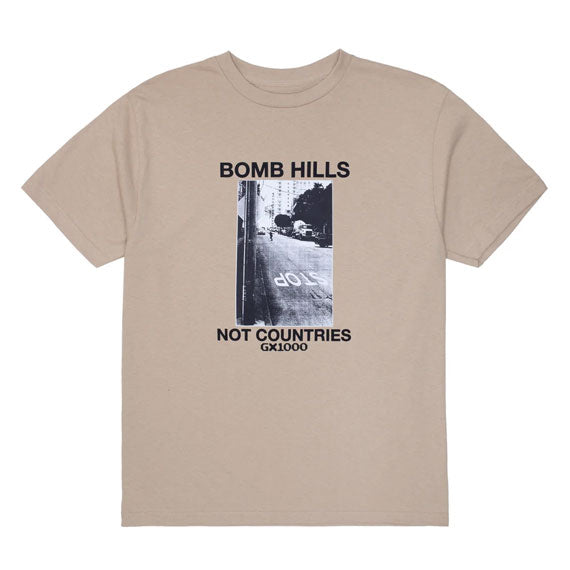 GX1000 Bomb Hills Not Countries T-Shirt Sand/Black
