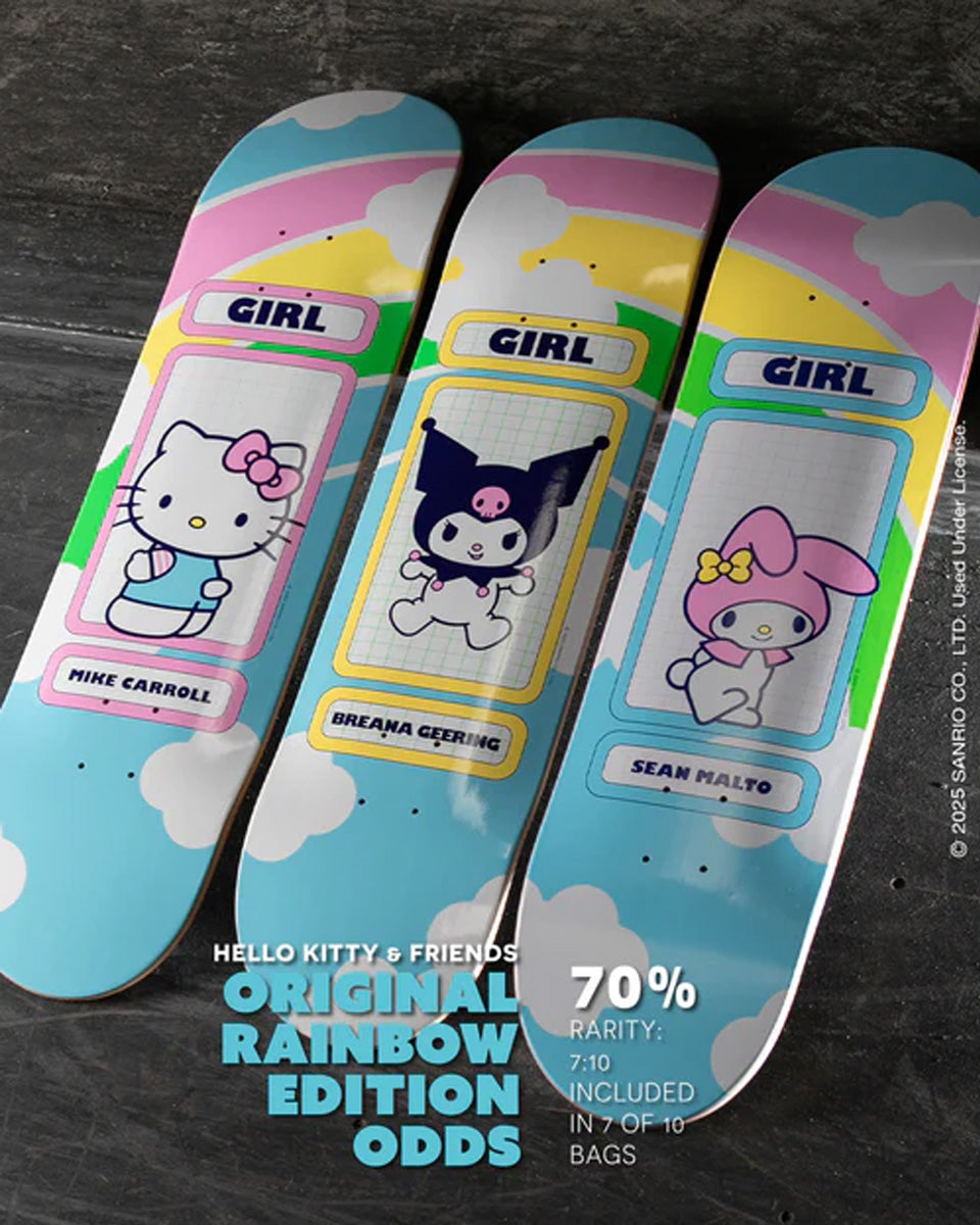 Girl Geering Hello Kitty Rainbow Deck