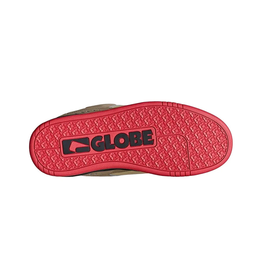 Globe Fusion Shoe Khaki/Red