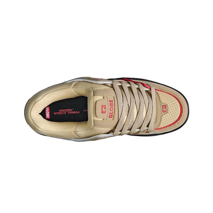 Globe Fusion Shoe Khaki/Red