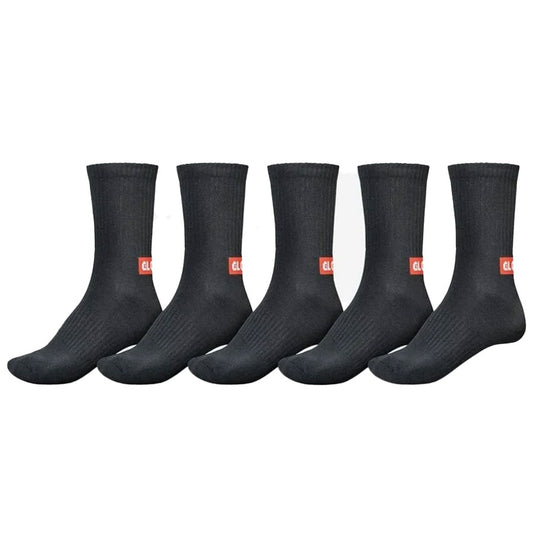 Globe Minibar Crew Sock 5-Pack Black