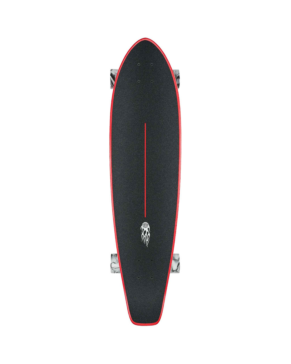 Globe The All-Time Longboard Complete Red Flames 35