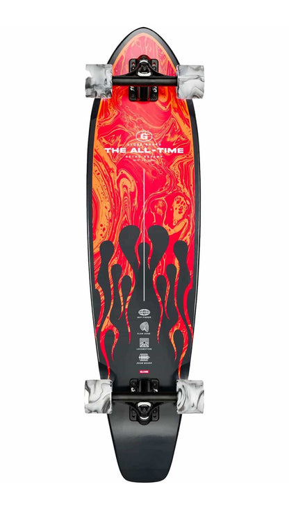 Globe The All-Time Longboard Complete Red Flames 35