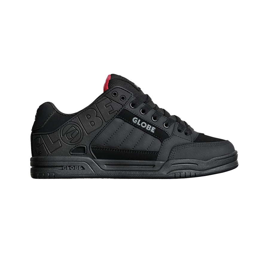 Globe Tilt Shoe Black/Red/Tartan