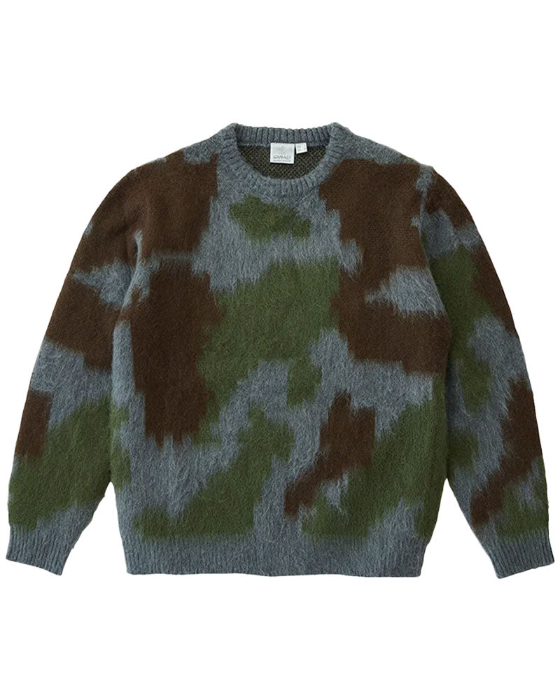 Gramicci Jungle Mohair Crewneck Sweater Digi Camo