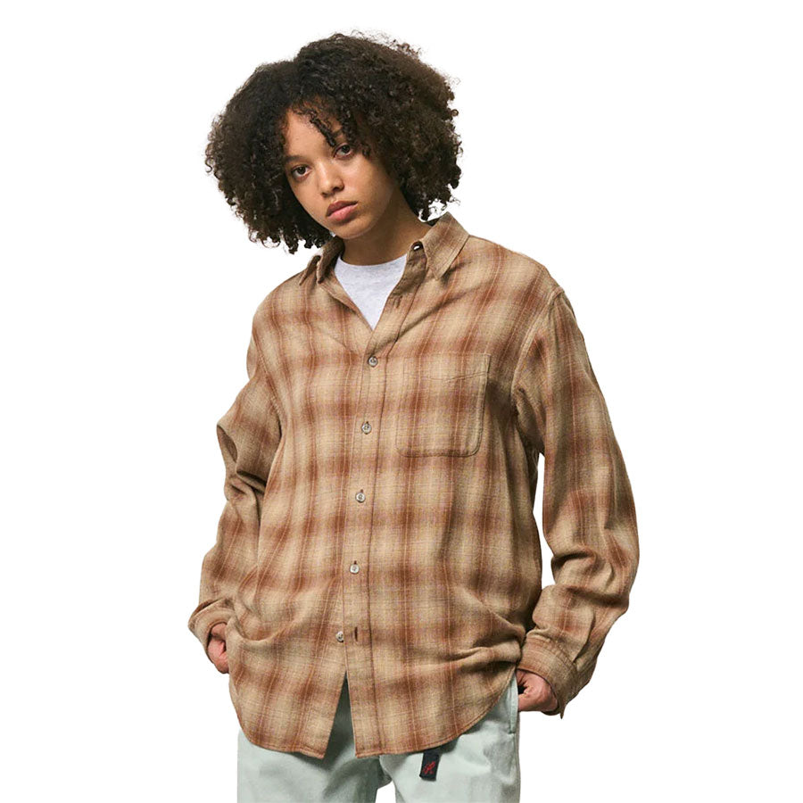 Gramicci Piled Flannel Shirt Sand