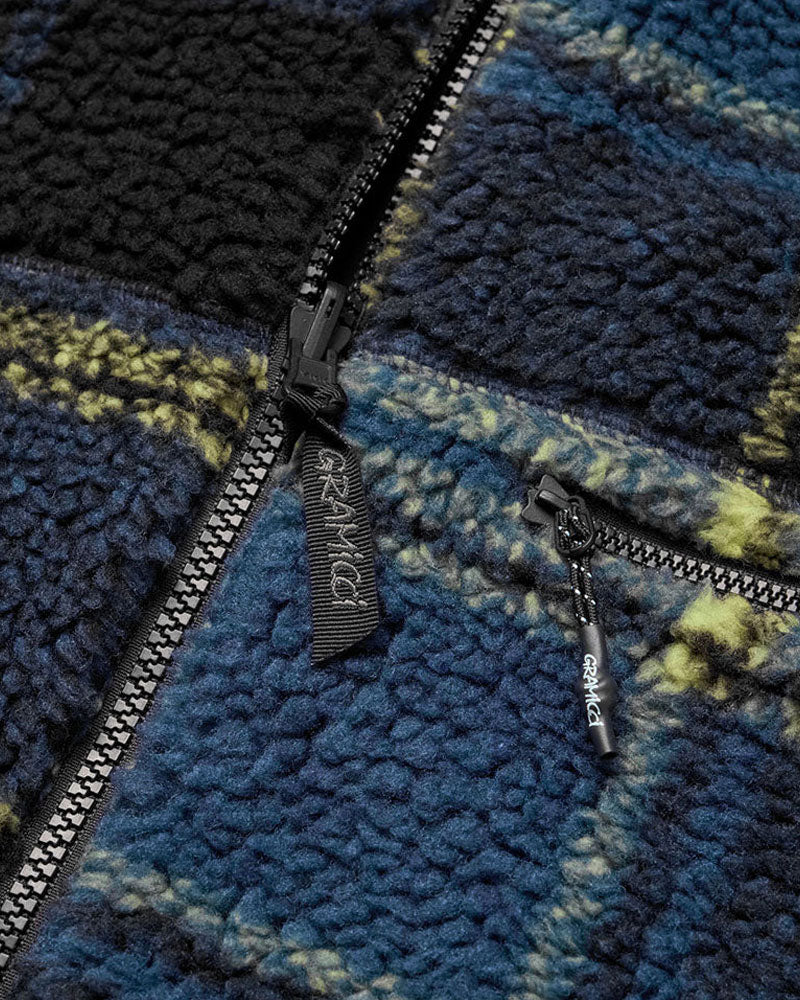 Gramicci Reversible Sherpa Plaid Jacket Plaid/Black