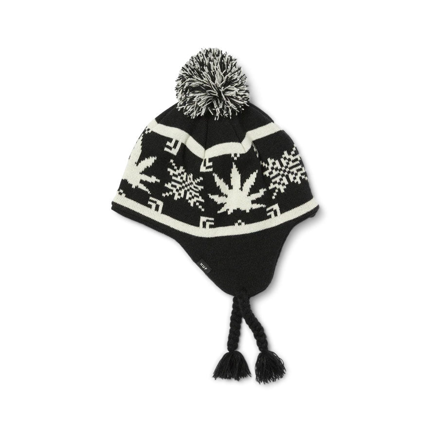 HUF Arctic Plantlife Braided Beanie Black