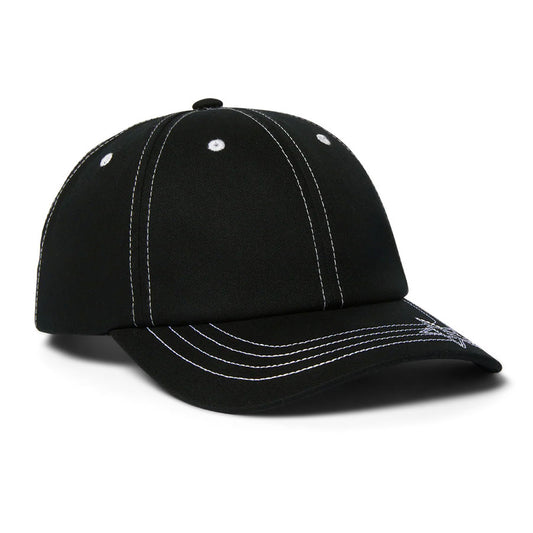 HUF Contrast H Star Snapback Black