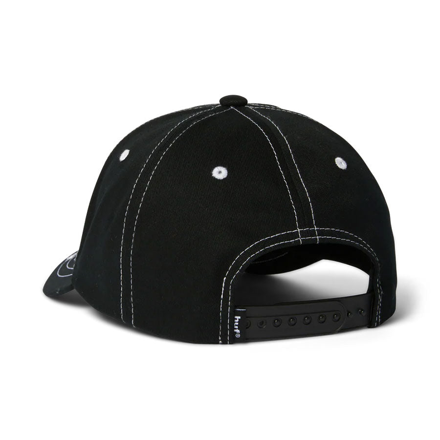 HUF Contrast H Star Snapback Black