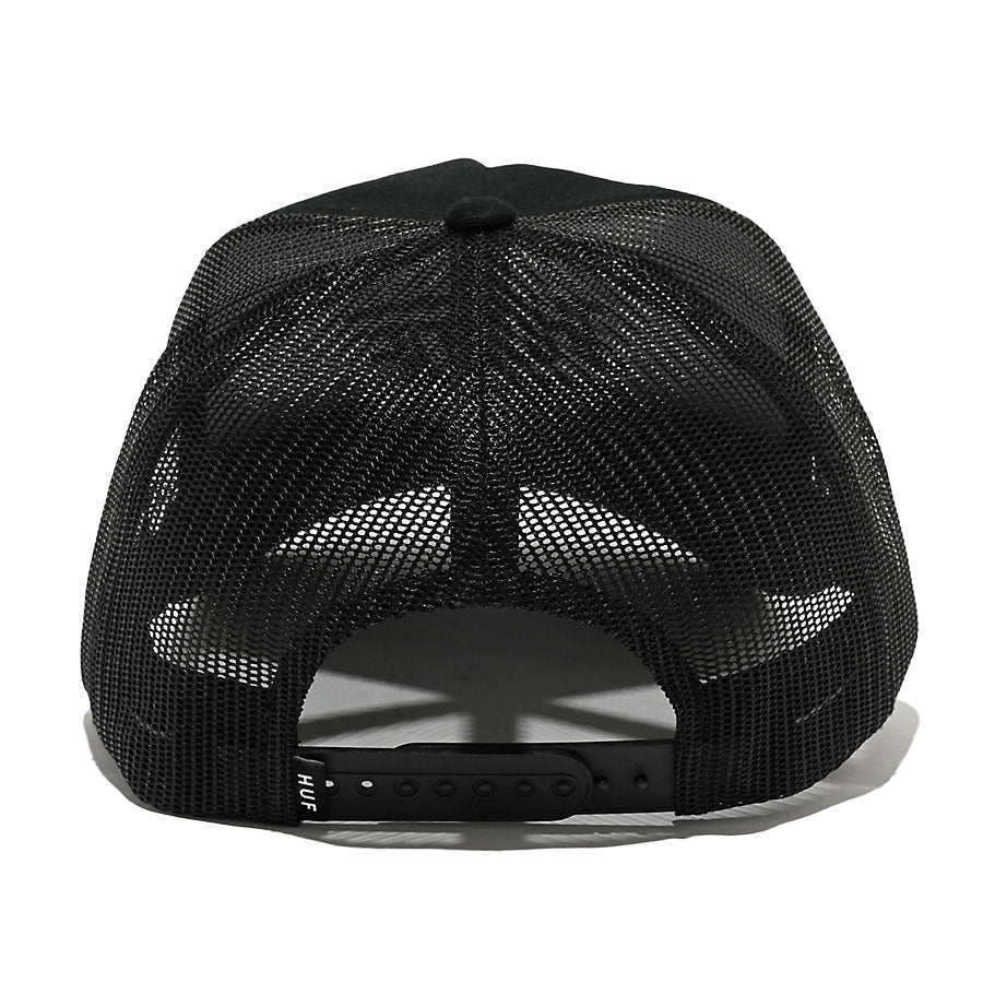 HUF Exhaust Trucker Hat Black