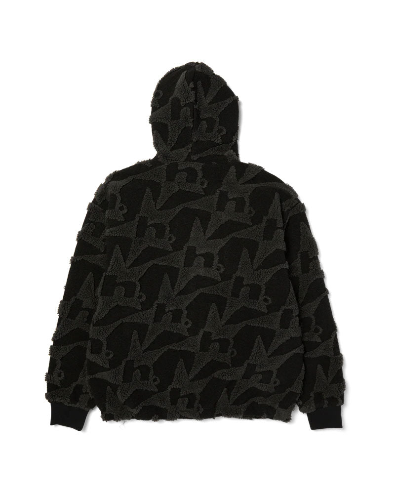 HUF H Star High Pile Repeat Jacket Black