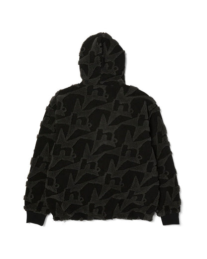 HUF H Star High Pile Repeat Jacket Black