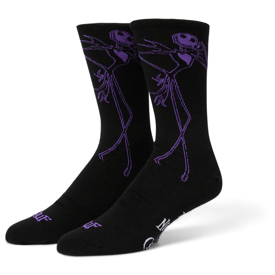 HUF Jack Skellington Crew Sock Black