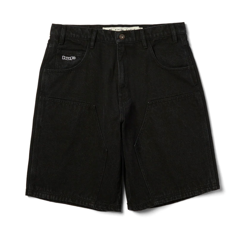 HUF Kinda Loose Double Knee Short Faded Black