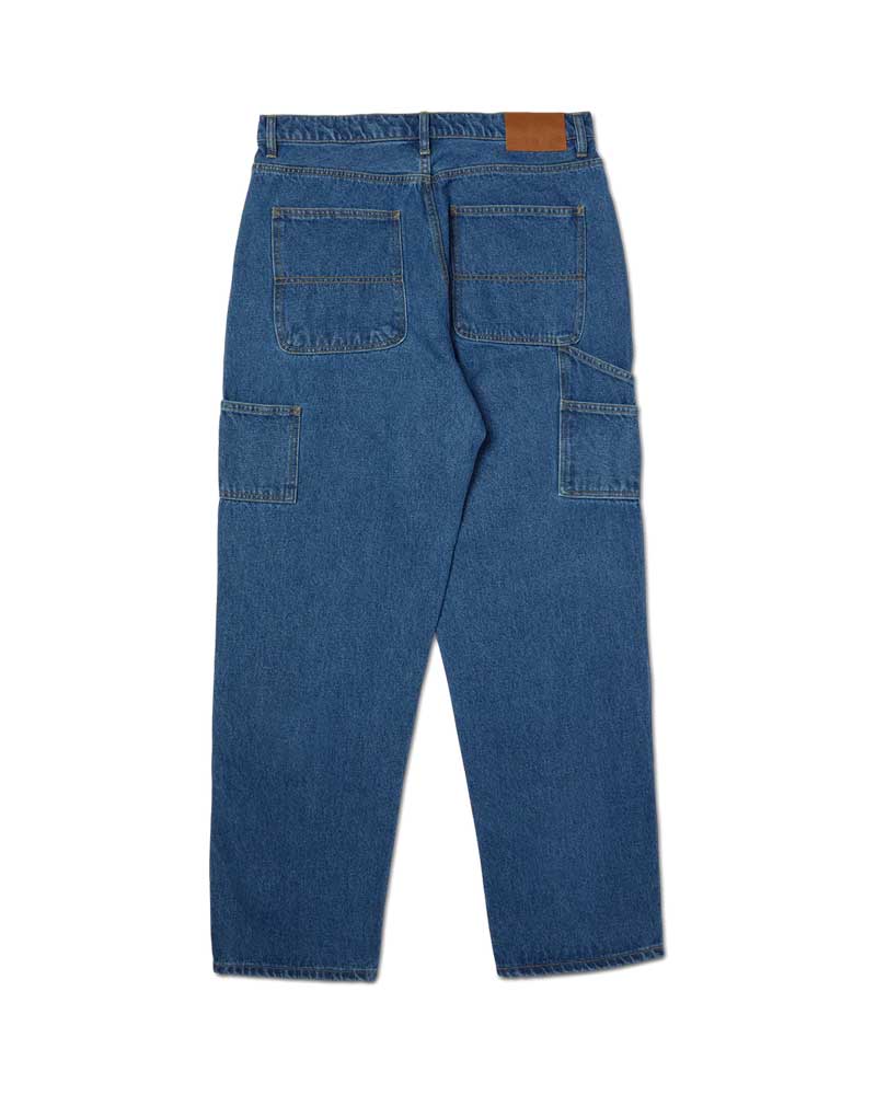 HUF Kinda Loose Double Knees Jeans Stone Wash Indigo