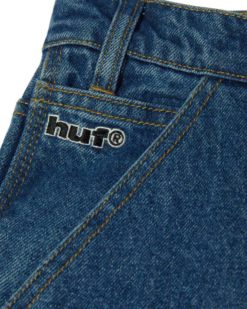 HUF Kinda Loose Double Knees Jeans Stone Wash Indigo