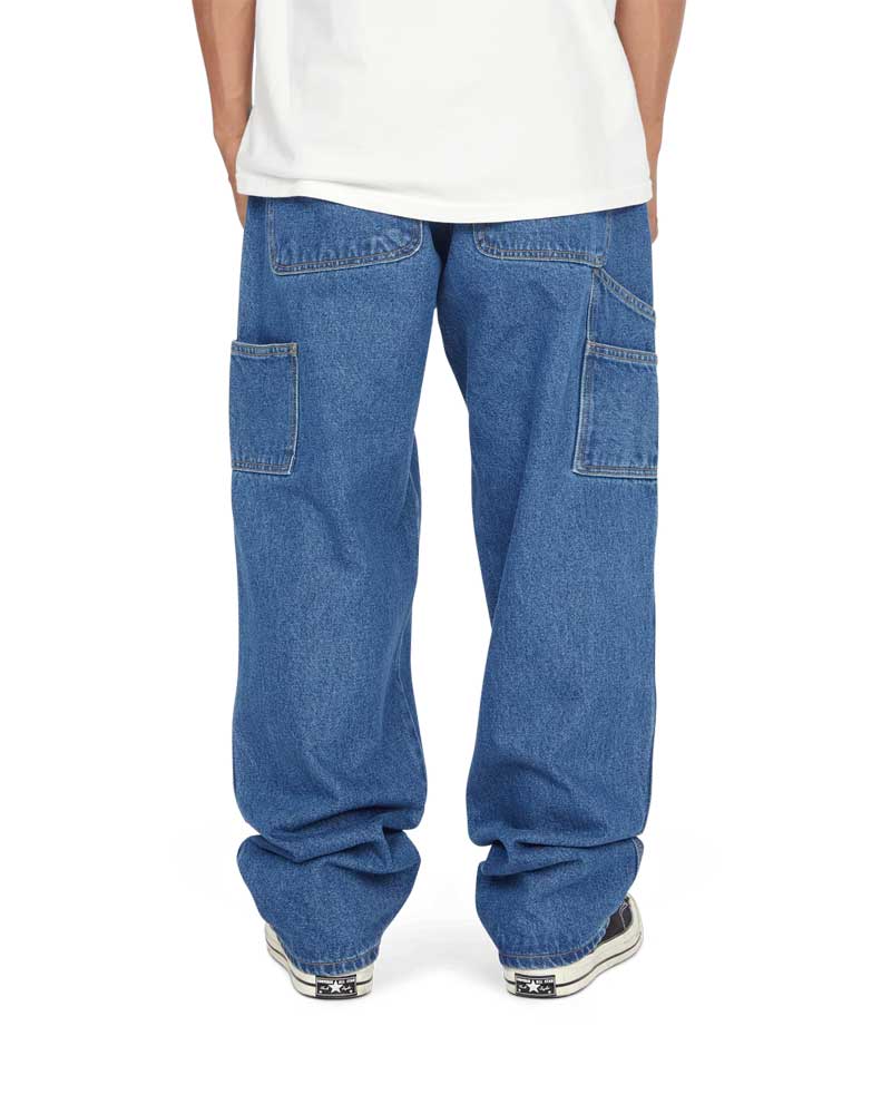 HUF Kinda Loose Double Knees Jeans Stone Wash Indigo