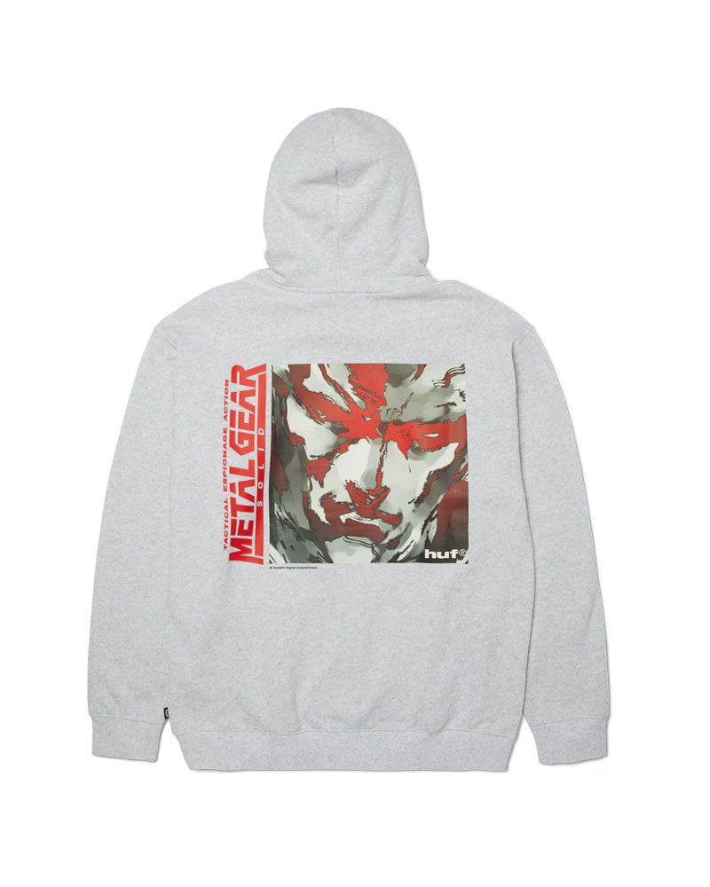 HUF Metal Gear Solid MGS1 Hoodie Heather Grey