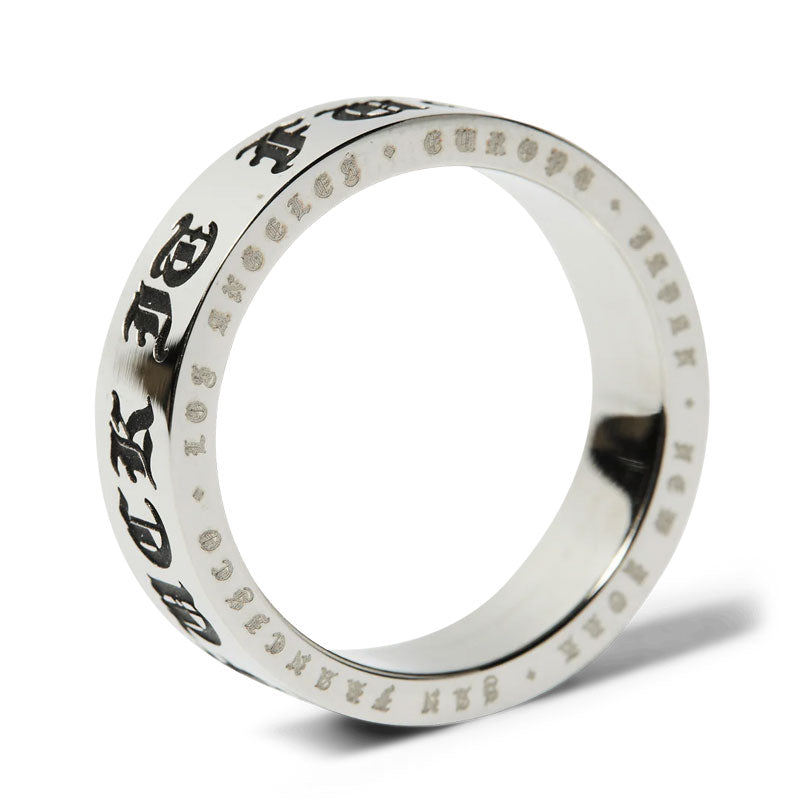 HUF Old E Ring Silver