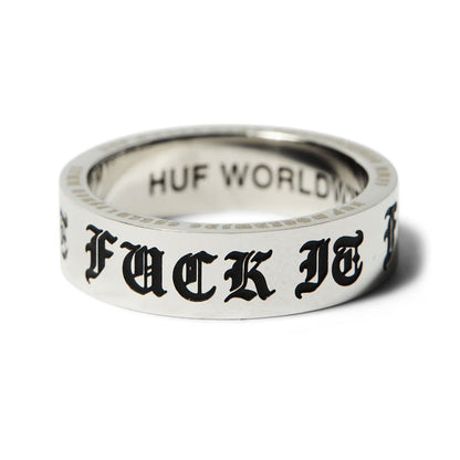 HUF Old E Ring Silver