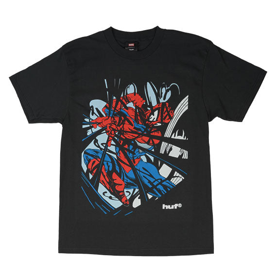 HUF Spider-Man Entangled T-Shirt Washed Black