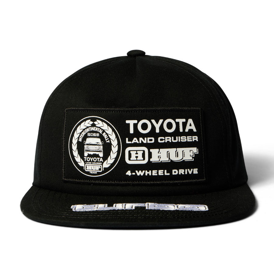 HUF Toyota Land Cruiser Rally Snapback Black