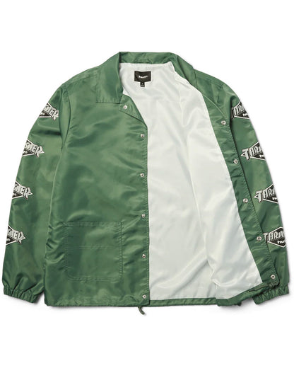 HUF X Thrasher Logo Jacket Forest Green
