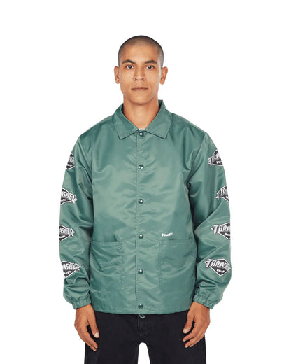 HUF X Thrasher Logo Jacket Forest Green
