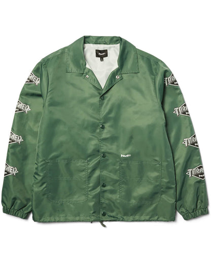 HUF X Thrasher Logo Jacket Forest Green
