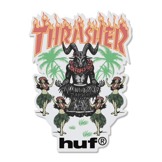 HUF x Thrasher Goat Luau Sticker