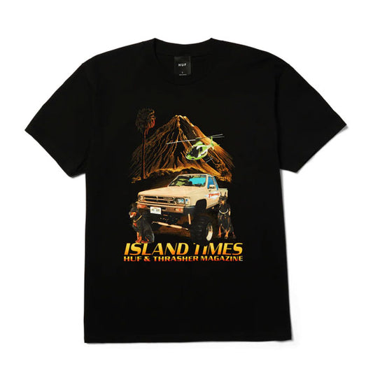 HUF x Thrasher Island Times Short Sleeve T-Shirt Black