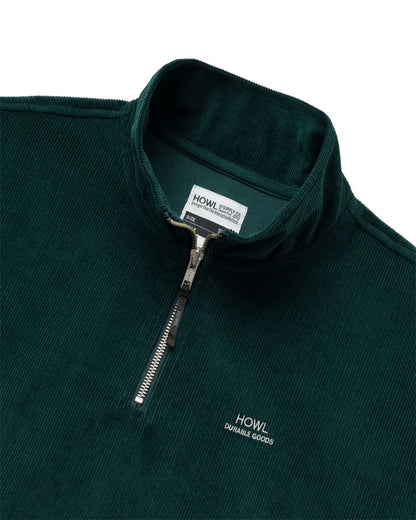 Howl Men's Corduroy Half Zip Green 2026