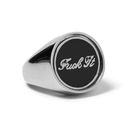 Huf Good Luck Flip Ring Silver
