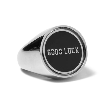 Huf Good Luck Flip Ring Silver