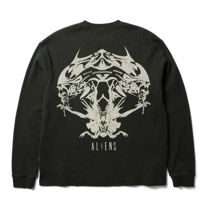 Huf x Alien Xenomorph Thermal Crewneck Vintage Black