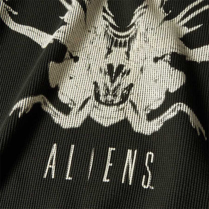 Huf x Alien Xenomorph Thermal Crewneck Vintage Black