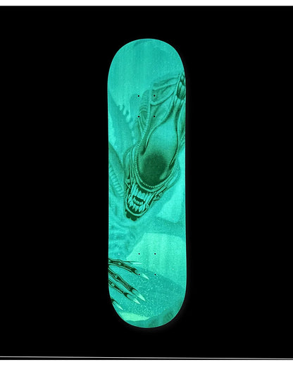 Huf x Alien Xenomporh Glow in the Dark Deck